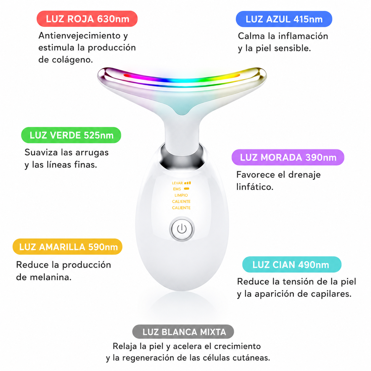 Modo LED de siete colores de LumaLift